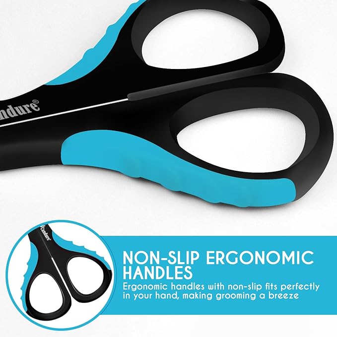 Candure Cat Nail Clipper Stainless Steel Cat Claw Trimmers for Rabbits, Guinea Pigs, Birds, Puppies, Kittens and Small Animals Pet Nail Clipper for Professional and Home Use (Blue)-PawvioPets