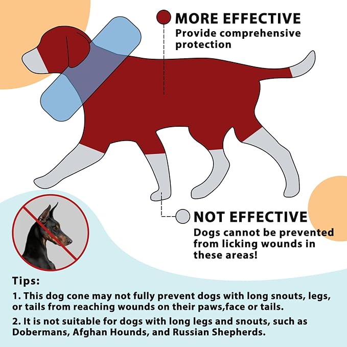 Crazy Felix Dog Donut Pillow Cone Collar Alternative After Surgery Soft Cone to Stop Licking Inflatable Dog Head Collar for Small Medium Dogs Bulldog Pug-PawvioPets