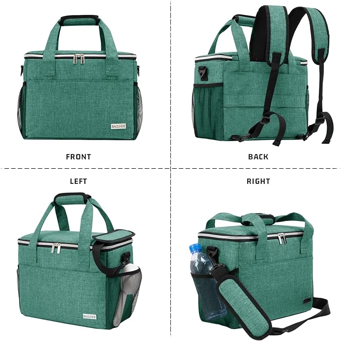 BAGLHER Dog Travel Bag Backpack Pet Supplies Backpack Pet Accessories Storage Bag 5-Piece Set with Shoulder Strap 2 Lined Pet Food Containers 4 Foldable Feeding Bowls Essential Kit for Pet Travel-PawvioPets