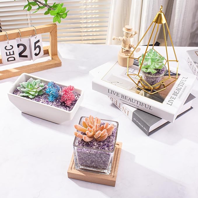 3 Lb Amethyst Crushed Stones Quartz Crystals Chips Bulk, Natural Tumbled Healing Stones for Decorative Fish Tank Vase Fillers Aquarium Gravel Rocks-PawvioPets