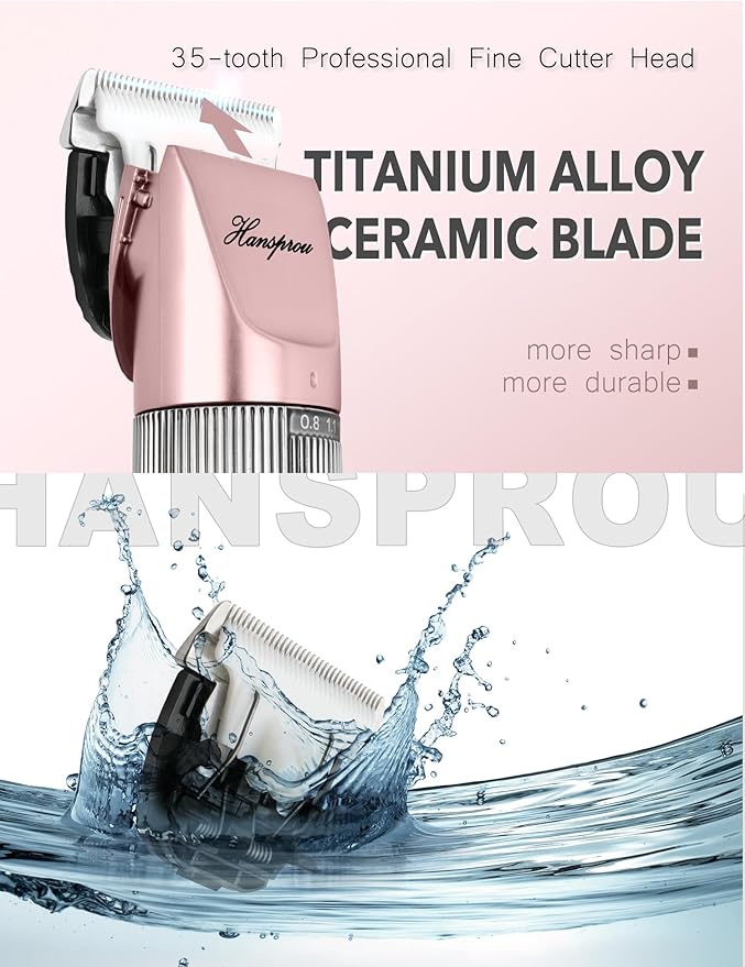 Dog Clippers for Grooming,Upgraded 36V Heavy Duty Dog Clippers,Professional Pet Hair Trimmer for Thick Coat,Corded Pet Clipper with Guard Combs Brush-PawvioPets