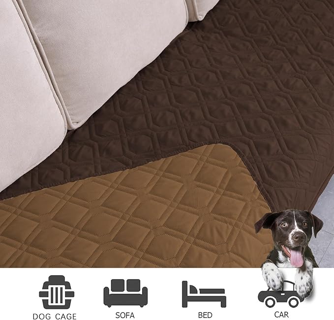 Ameritex Waterproof Dog Bed Cover Pet Blanket for Furniture Bed Couch Sofa Reversible-PawvioPets