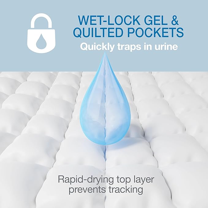 Four Paws Wee-Wee Odor Control with Febreze Freshness Pee Pads for Dogs & Puppies, Leak-Proof Dog Housebreaking Potty Training Floor Protection, Spring Fresh Scent, 22" x 23", 50 Count-PawvioPets