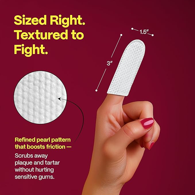 DOCO Dog Teeth Cleaning Wipes Dental Finger Wipes for Cats & Dogs Remove Plaque & Tartar, Freshen Breath, No Rinse, Easy & Effective Pet Tooth Cleaning Kit for Oral Care, Chicken Flavor, 100 Count-PawvioPets