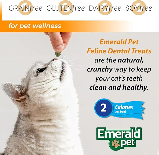 Feline Dental Treats — Tasty and Crunchy Cat Dental Treats Grain Free — Natural Dental Treats to Clean Cat Teeth, Freshen Cat Breath, and Reduce Plaque and Tartar Buildup — Tuna Treats, 3 oz-PawvioPets
