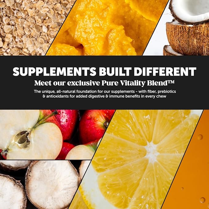 Dog Multivitamin Max Strength - 15 in 1 Vitamins for Health & Heart - Essentials Fish Oil, Glucosamine, Probiotics, Omega Fish Oil - Multivitamins Supplements for Skin and Coat-PawvioPets