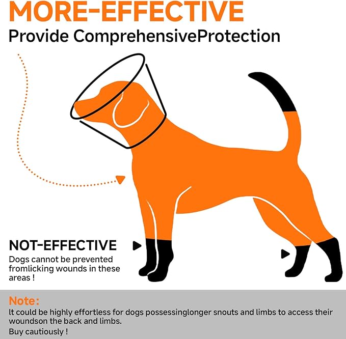 Dog Cone Collar L, Soft Cones for Large Medium Small Dogs,Adjustable Dog Cone Alternative to Stop Licking, Comfy Elizabethan Collar for After Surgery Wound Healing & Hot Spots Orange-PawvioPets