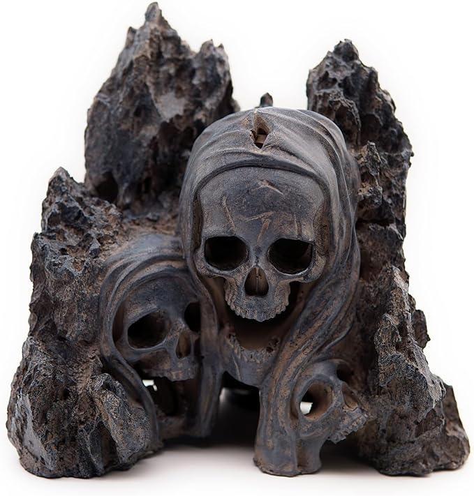 Fish Tank Decor Rocks.Aquarium Decoration Model.Easy and Quick Solution for Aquascaping.(Skull Canyon)-PawvioPets