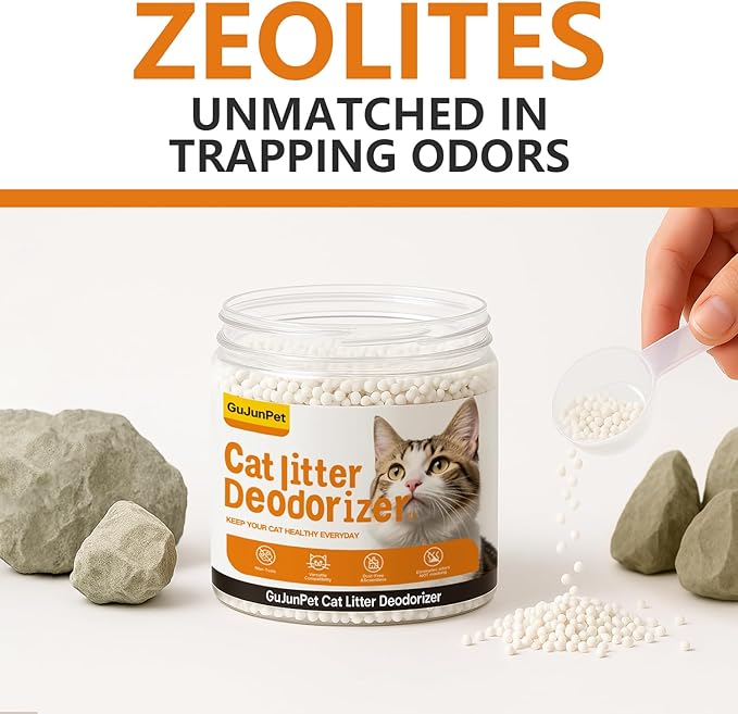 Cat Litter Deodorizer - Advanced Fragrance-Free Odor Control for Sensitive Cats - Reduces Scooping, Extends Litter Use - Hypoallergenic Formula Ideal for Multi-Cat Homes-PawvioPets