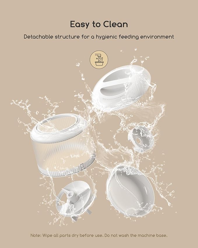 faroro Automatic Cat Feeder with Camera, 3MP HD Video & Night Vision, 5G/2.4G WiFi Smart Pet Feeder with APP Control, 2-Way Audio, Motion Alerts, Low Food Sensor, Timed Cat Feeder for Cats & Dogs, 4L-PawvioPets