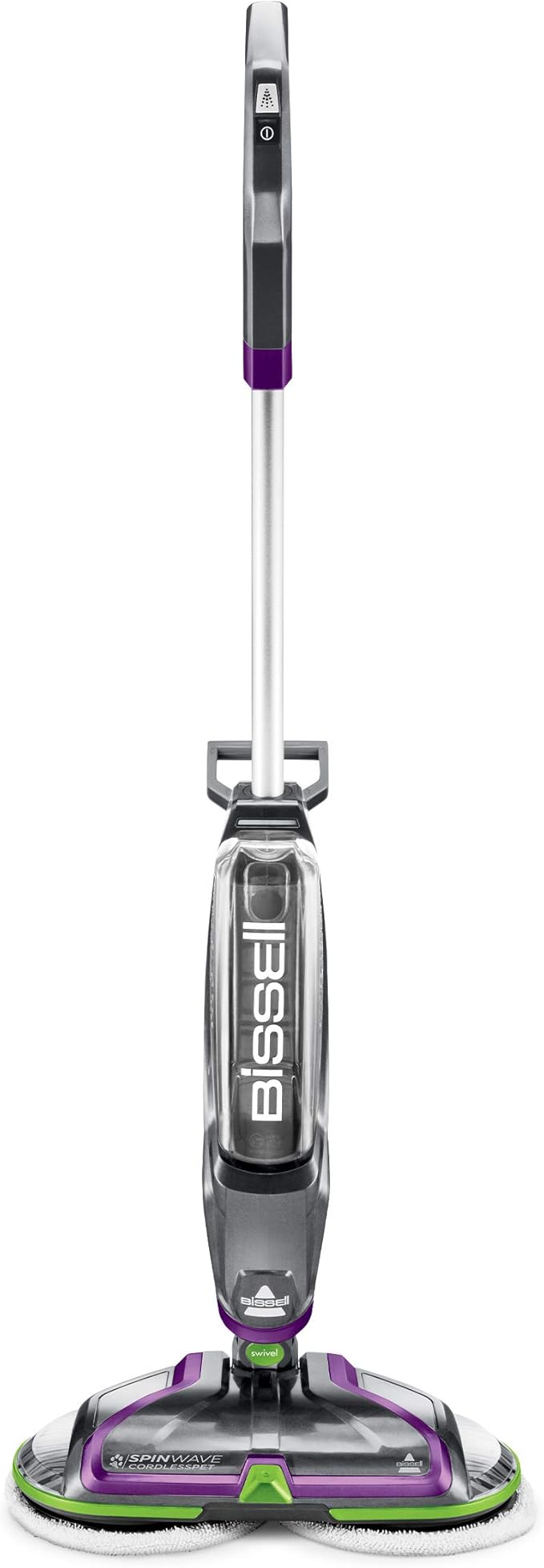 BISSELL® Spinwave Cordless Pet Hard Floor Spin Mop Cleaner 18V with washable mop pads for sealed hard floors, 23157-PawvioPets