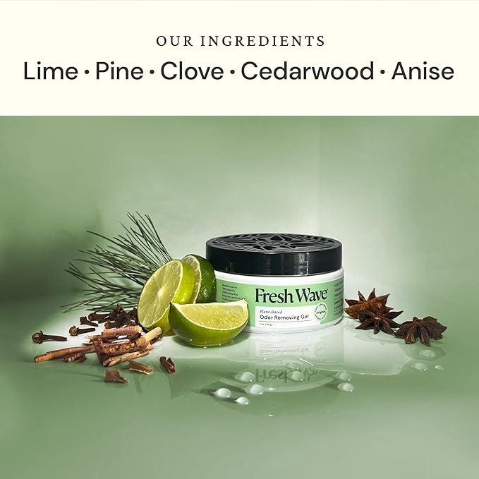 Fresh Wave Odor Removing Gel, 7 oz., Pack of 3 - Odor Absorbers for Home, Safer Odor Relief, Natural Plant-Based Odor Eliminator, Every 7 oz. lasts 15-30 Days, For Cooking, Trash & Pets-PawvioPets