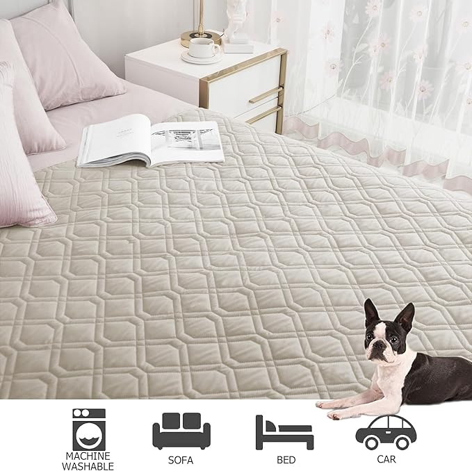 Ameritex Waterproof Dog Bed Cover Pet Blanket for Furniture Bed Couch Sofa Reversible-PawvioPets