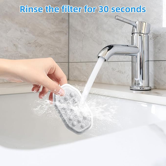 20 Pack Cat Water Fountain Filters-Cat Fountain Replacement Filters for Stainless Steel 3.2L/108oz Adjustable Water Flow Cat Fountain(10 Pack Pet Water Filter Refills+10 Pack Sponges)-PawvioPets