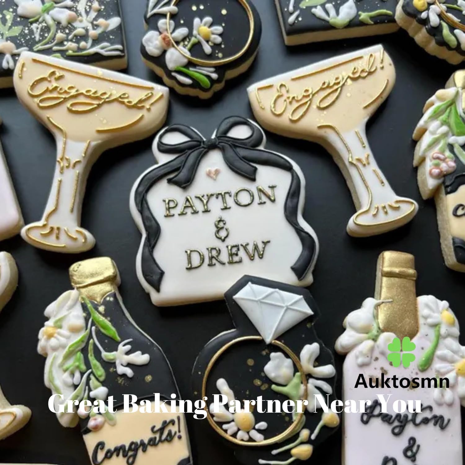 Large Plaque Cookie Cutter Set with Bow- 4 Inch-Square, Oval, Retangle-Dishwasher Safe - Perfect for Baby Shower, Birthday, Wedding, Graduation, and Holiday Cookies