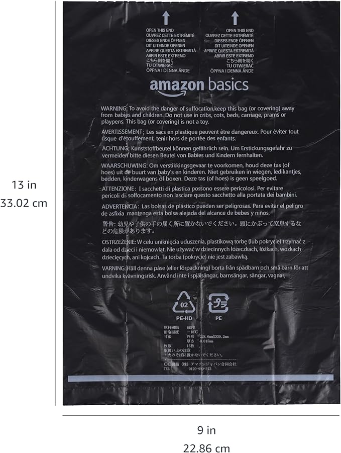Amazon Basics Dog Poop Bags with Dispenser, 600 Count, Enhanced for Guaranteed Leakproof, Unscented, Includes Leash Clip-PawvioPets