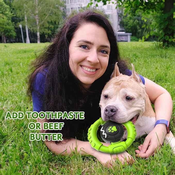 Dog Toys for Aggressive Chewers Large Medium Small Breed Indestructible Durable Tough Squeaky Dog Chew Toys to Keep Them Busy Nylon Rubber Interactive Dog Toys-PawvioPets