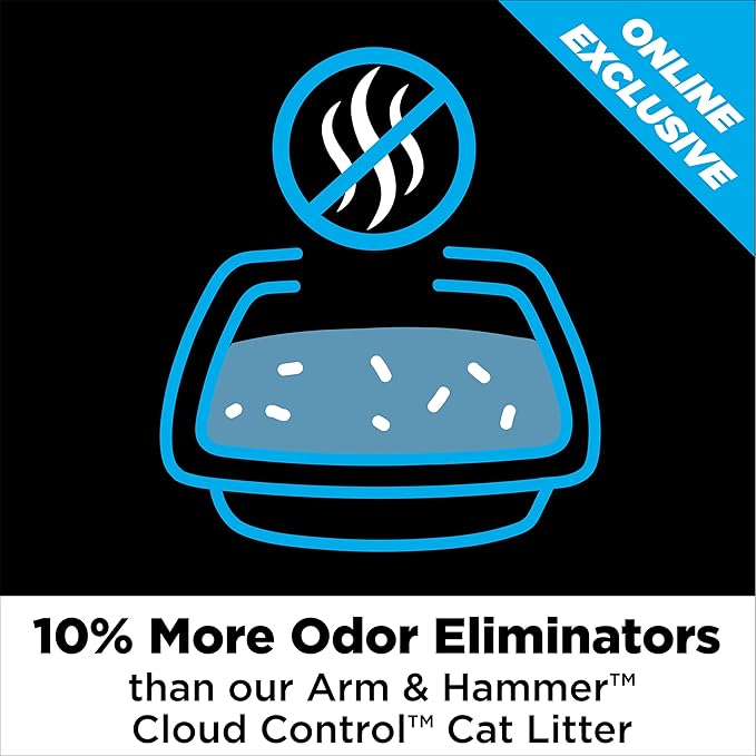 ARM & HAMMER Cloud Control Platinum Clumping Cat Litter Odor Control, 27.5 lbs.-PawvioPets