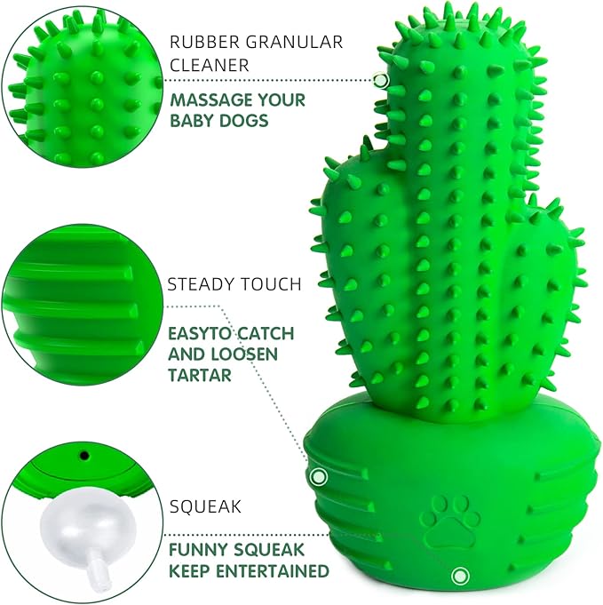 Dog Chew Toys Dog Toothbrush Stick Teeth Cleaning Brush Dental for Medium Large Dog, Puppy Christmas,Easter Birthday Gifts,Outdoor Squeaky Toys for Aggressive Chewers Tough Toys Interactive-PawvioPets