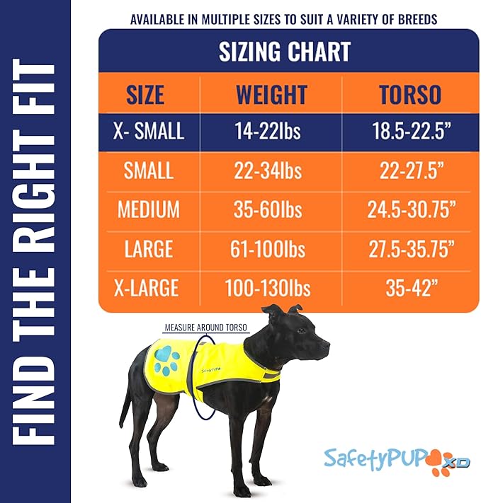 Dog Reflective Vest – Hi-Vis Fluorescent Visibility That Helps to Safeguard Your Pet On/Off Leash in Urban & Rural Areas (Yellow, X-Small)-PawvioPets