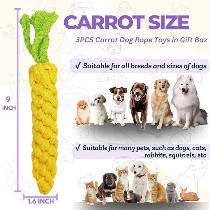 3PCS Yellow Woven Pet Chew Set, Puppy Teething Chews, Dog Chew Accessories, Cat Interactive Chews, Durable Braided Chews for Pets-PawvioPets