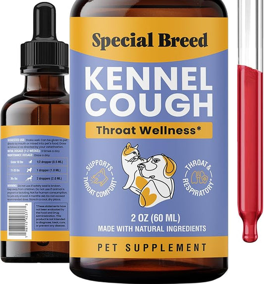 Cough Support for Dogs & Cats, Dry and Wet, Respiratory & Cold, Made in USA, 2oz-PawvioPets