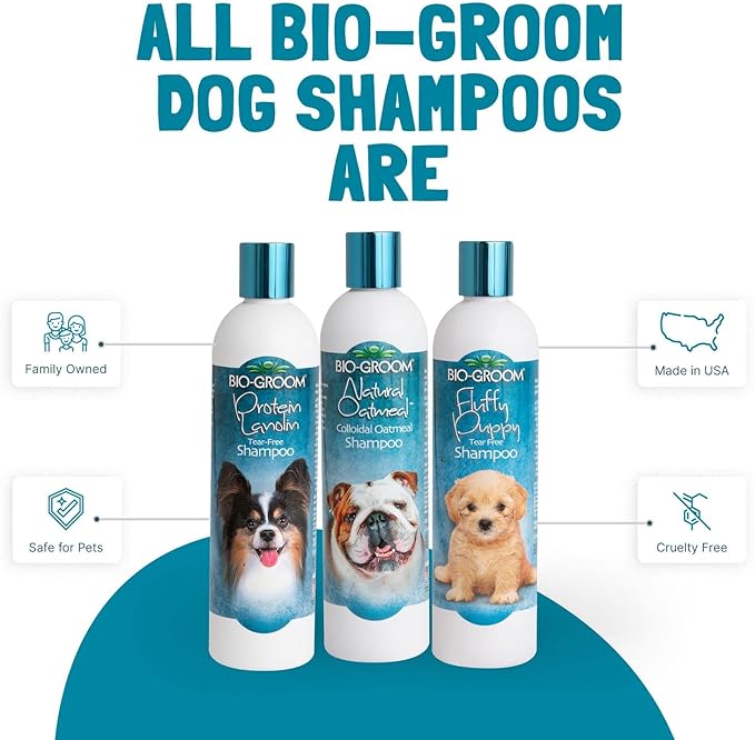 Bio-Groom Oatmeal Dog Shampoo – for Allergies and Itching, Cruelty-Free, Dog Bathing Supplies, Puppy Shampoo for Sensitive Skin, Made in USA, Anti-Itch Dog Products – 1 Gallon-PawvioPets