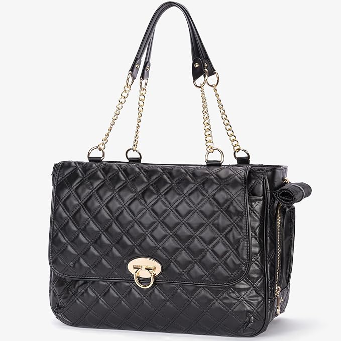 Fashion Pet Carrier Dogs Cat Small Animals Purse Bag, Leather Pet Carriers Dog Puppy Kitten Tote Travel Handbag TSA Airline-Approved-PawvioPets