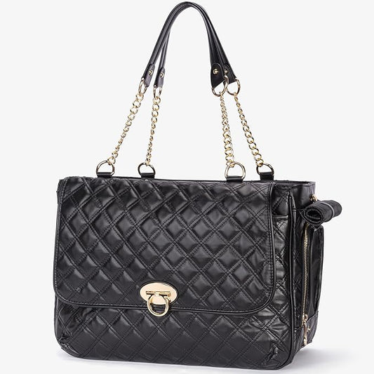 Fashion Pet Carrier Dogs Cat Small Animals Purse Bag, Leather Pet Carriers Dog Puppy Kitten Tote Travel Handbag TSA Airline-Approved-PawvioPets