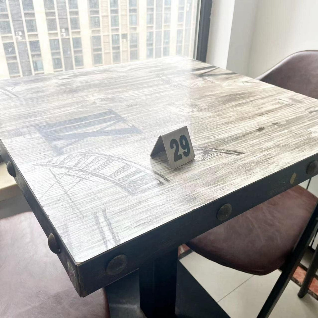 10 Pcs Metal Place Cards Stackable Tent Style Table Numbers，Place Card Holders for Celebration Wedding Party Restaurants Cafes Bars Gatherings meeting Room Board Game Serial (Small 21-30, Black)