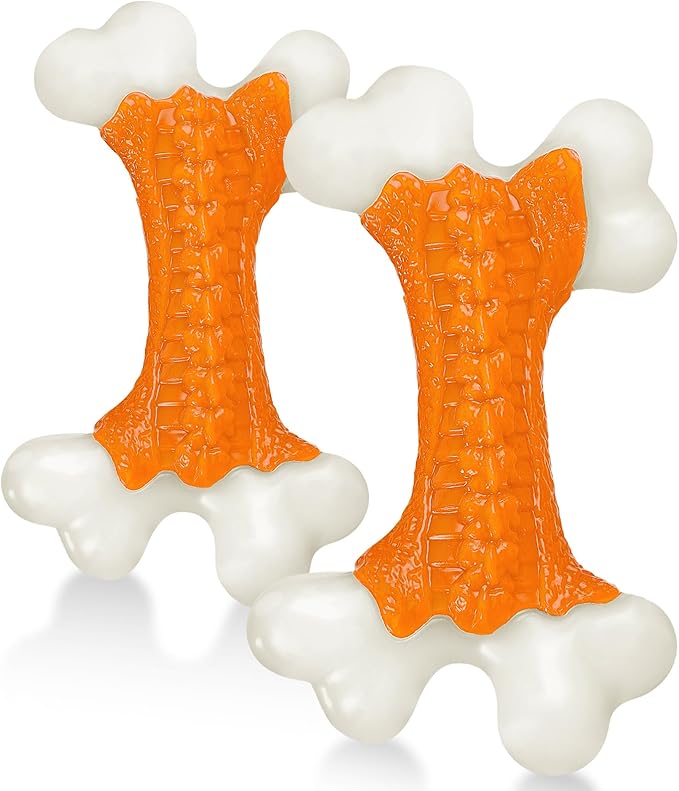 Dog Toys 2 Pack, Dog Toys for Aggressive Chewers Large Breed, Aggressive Chew Toys for Large Dogs (2 Pack)-PawvioPets