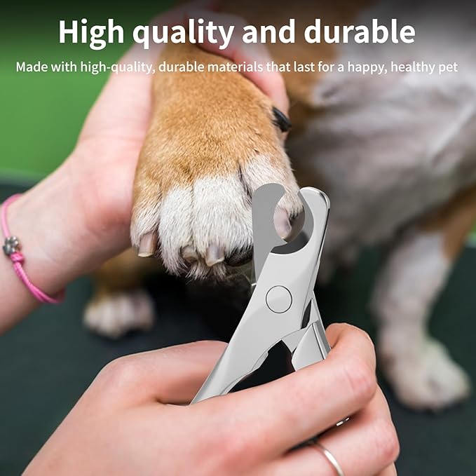 Dog Nail Clippers & Trimmers with Safety Guard - Heavy Duty Pet Nail Clippers for Large, Medium, Small Dogs & Cats-PawvioPets