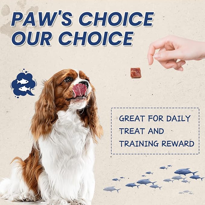 Dog Treats Training Rewards, Beef Cod Cubes, 1% Taurine Added, 12.5 oz, Rawhide Free, Grain Free, Low Fat Dog Training Rewards and Snacks, No Additives-PawvioPets