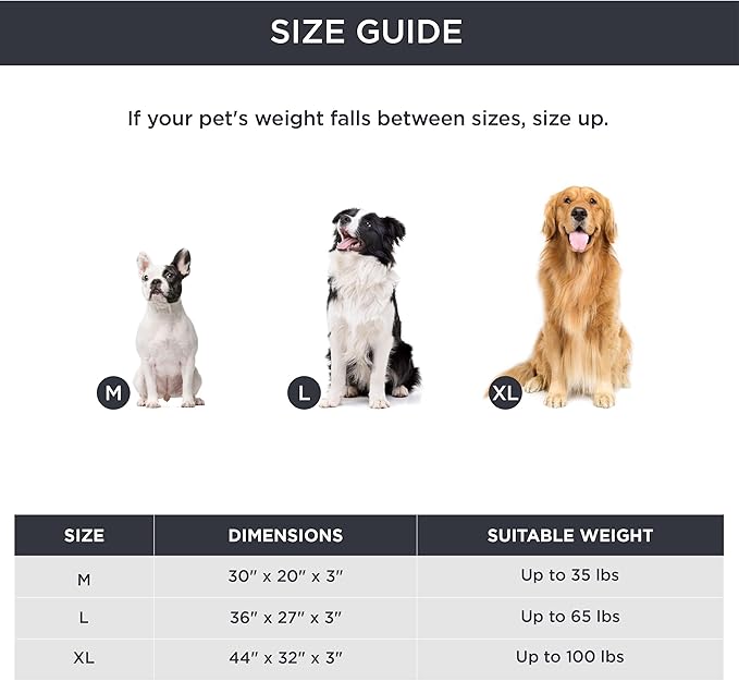 Bedsure Self Warming Dog Beds Large Sized Dog - Extra-Large Orthopedic Waterproof Puppy Bed with Removable Washable Cover, Egg Crate Foam Pet Mat, Suitable for Pet Up to 100 lbs-PawvioPets