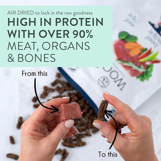 Air Dried Dog Food, Toppers for Dry Food, High Protein, Natural Dog Food, Limited Ingredient Recipe Chicken, 3.5 oz-PawvioPets