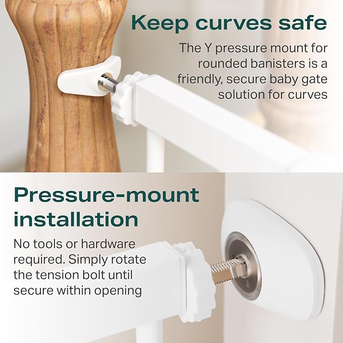 Cumbor 36" Extra Tall Baby Gate for Dogs and Kids with Wide 2-Way Door, 29.7-40.6" Width, and Auto Close Personal Safety for Babies and Pets, Fits Doorways, Stairs, and Entryways-PawvioPets