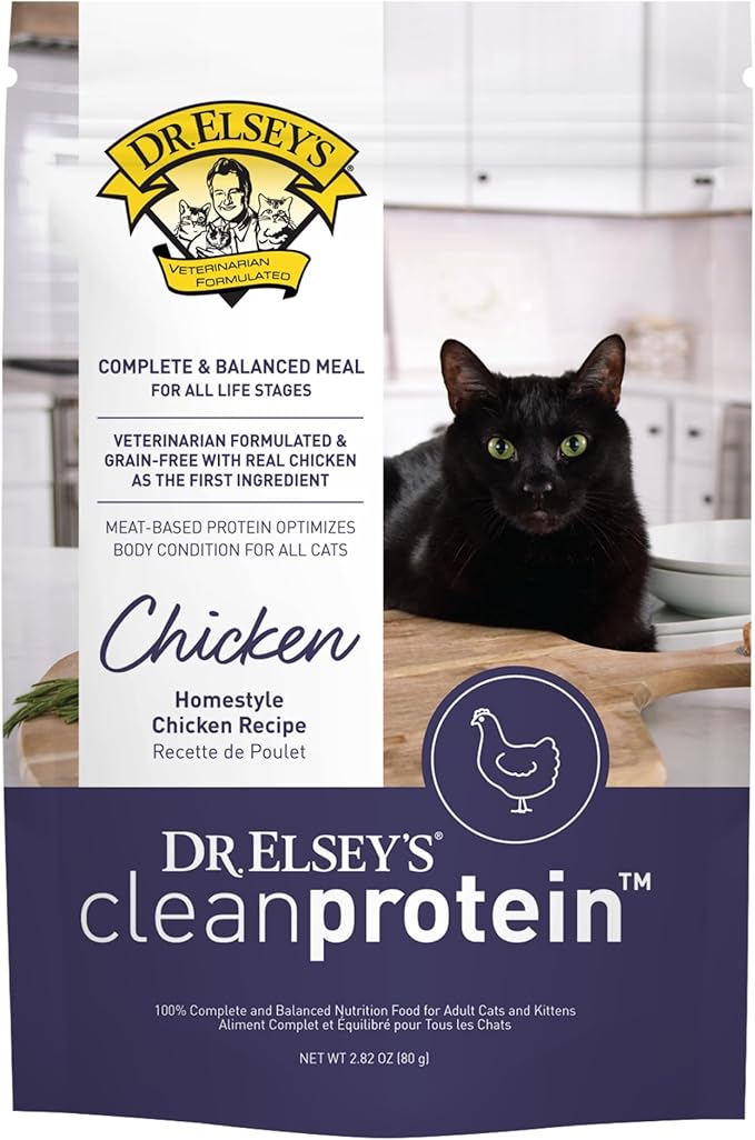 Dr. Elsey's Clean Protein Chicken Home Style Recipe All-Meat Pouch (Pack of 12)-PawvioPets