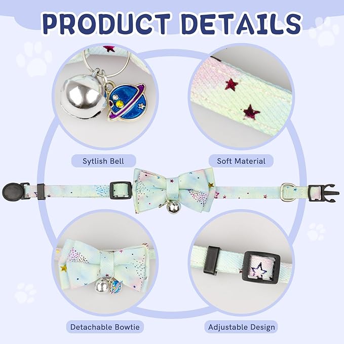 Cat Cone Collar Soft, Adjustable Protective Cats Neck Recovery Cones After Surgery-PawvioPets