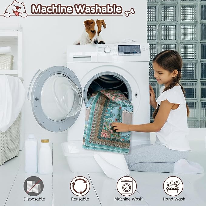 Aitmexcn Washable Pee Pads for Dogs, 2Pack Super Absorbent Reusable Puppy Pads ,100% Waterproof, Leak-Proof Whelping Pads Non-Slip Dog Mats for Floor Protector,Couch Cover, Crate, Potty Training 41x41-PawvioPets