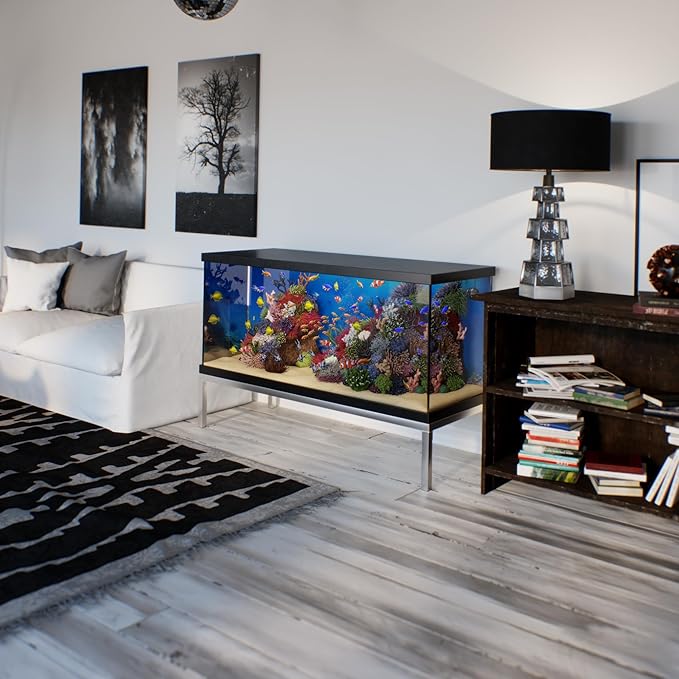 24 in X 60 in. Aquarium Stand | Industrial Style Aluminum Fish Tank Base with Open Frame Design-PawvioPets