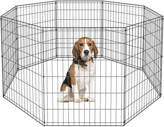 BestPet 36" Tall Dog Playpen Crate Fence Pet Kennel Play Pen Exercise Cage-PawvioPets