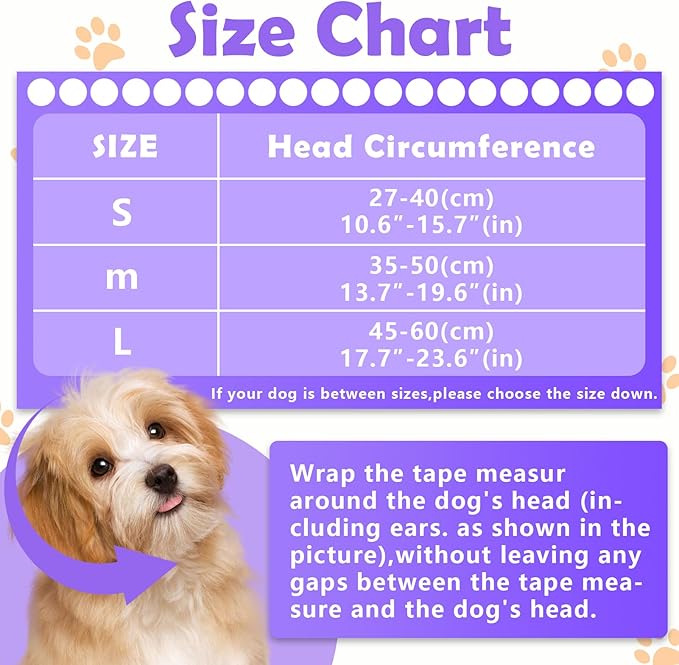 Dog Noise Cancelling Ear Muffs No Flap Ear Wraps for Dogs-PawvioPets