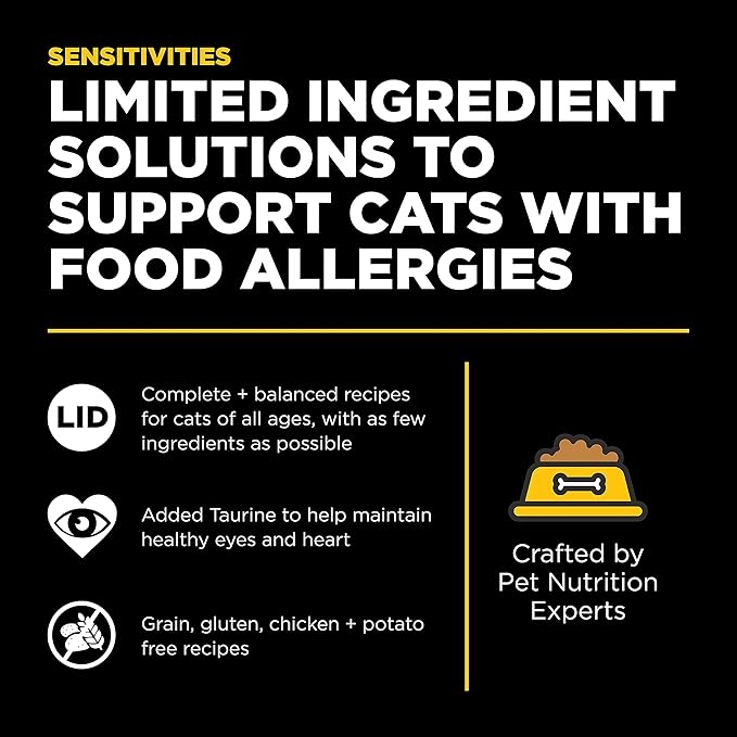 Go! Solutions Sensitivities Limited Ingredient, Grain-Free Dry Cat Food, Duck Recipe for Sensitive Stomach, 8 lb Bag-PawvioPets