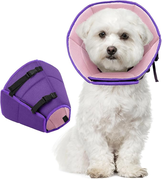 Dog Cone Collar Soft Cone for Medium Dogs After Surgery Adjustable Elizabethan Collar for Dogs to Stop Licking Wounds, Biting Stitches Professional Pet Recovery Cones E-Collar for Dog-PawvioPets