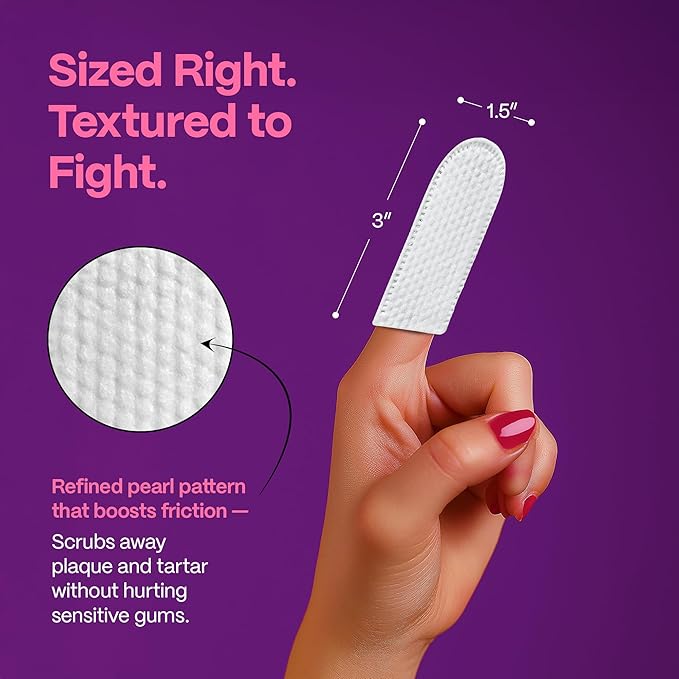 DOCO Dog Teeth Cleaning Wipes Dental Finger Wipes for Cats & Dogs Remove Plaque & Tartar, Freshen Breath, No Rinse, Easy & Effective Pet Tooth Cleaning Kit for Oral Care, Bacon Flavor, 100 Count-PawvioPets