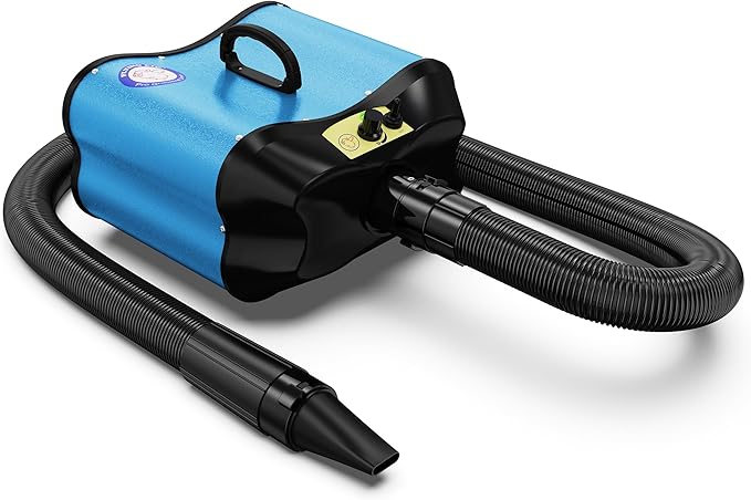 Flying Pig Double Motor High Performance Dog Pet Grooming Dryer (Teal Blue)-PawvioPets