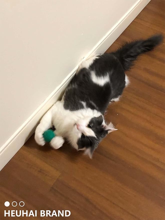 80-Pack Cat Toy Balls 10 Assorted Colors 1.25 Inch Diameter Suitable for All Cat Sizes (Cat Toys Value Pack)-PawvioPets