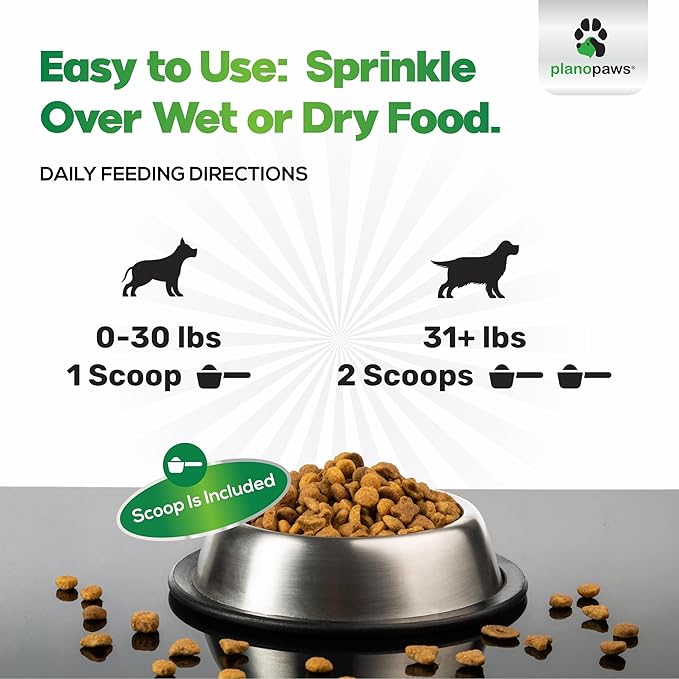 Dog Teeth Cleaning Powder - Plaque and Tartar Remover - Dental Powder with Bactase PET - Breath Freshener for Overall Dental Care - Supports Mouth, Teeth, and Gum Health for All Ages and Sizes-PawvioPets