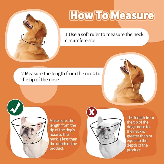 Dog Cone Collar After Surgery, Adjustable Soft Recovery Cone for Small Dogs to Stop Licking, Light-Weight Comfortable Elizabethan Collar for Dogs Anti-Bite Lick Protective Wound-PawvioPets
