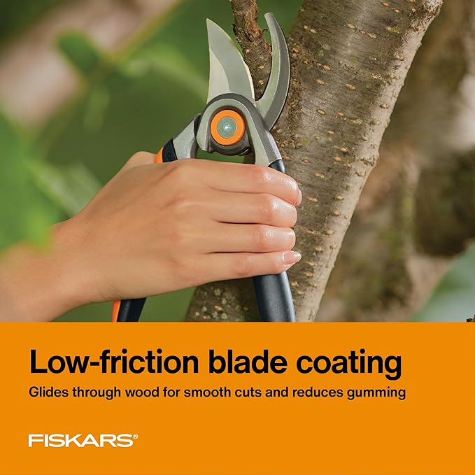 Fiskars Bypass Pruning Shears, 1-Inch Cut Capacity Softgrip Pruner, Forged Steel Replaceable Blade Stays Sharp Through Heavy Use with Rust Resistant, Low-Friction Coating-PawvioPets
